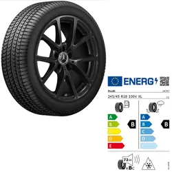 245/45 R18 100V XL Mercedes-Benz CLE C236 A236 Winterkomplettrad Pirelli rechts