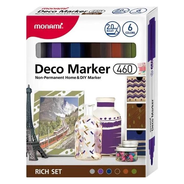 Monami Acrylmarker Deco Marker 6col rich (54619276)