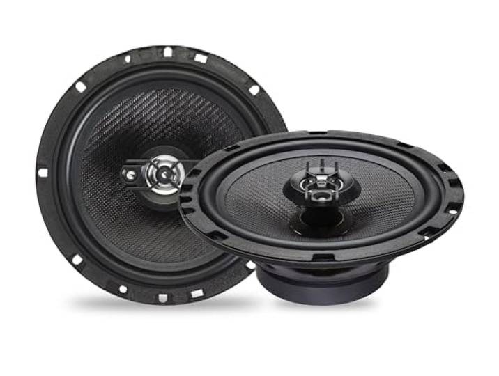 Caliber Auto Luidspreker Set 120W - 2-delige Auto Luidspreker Set - Coaxiale Luidsprekers 2-weg - 50W RMS - 30 mm Mylar Dome Tweeter - Zwart - 6,5 inch
