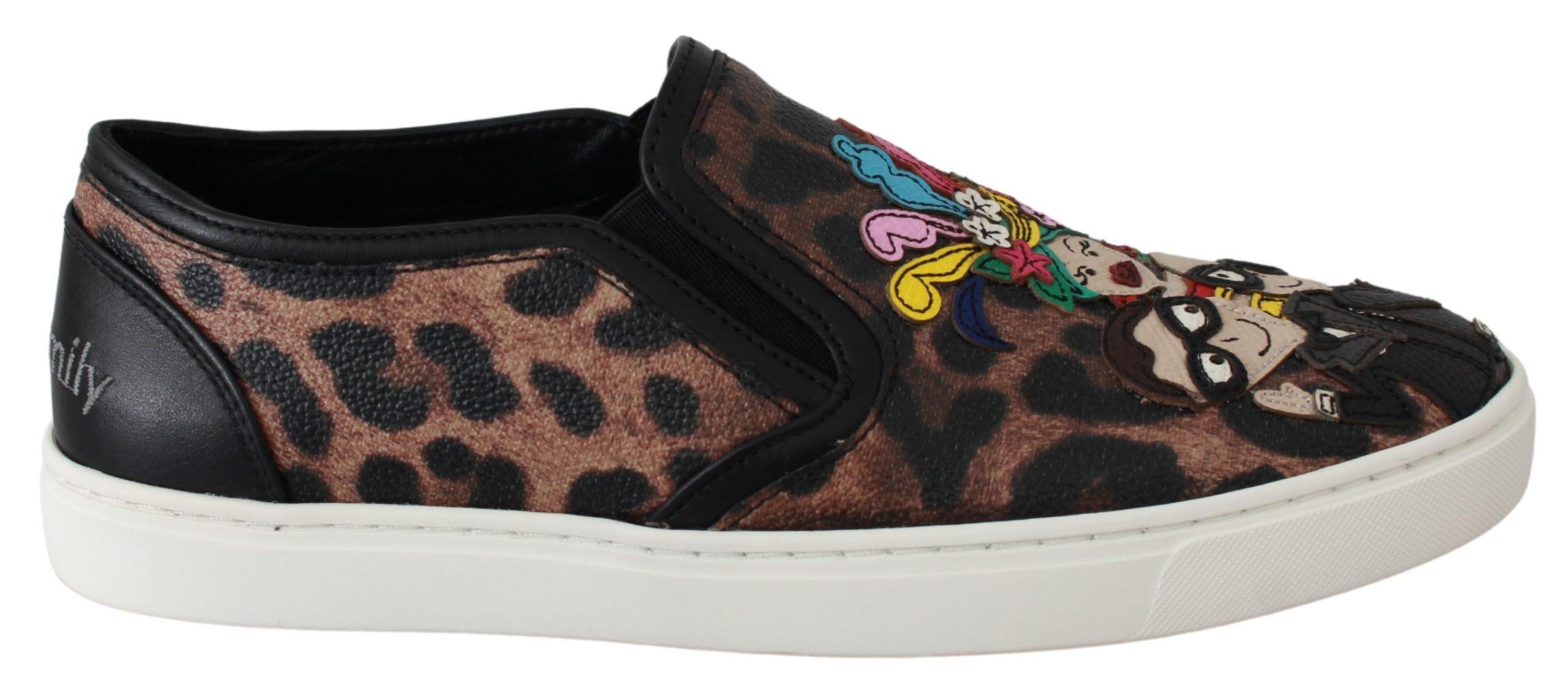 Mocassins Dolce & Gabbana en cuir léopard #dgfamily pour femme