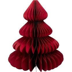 Dekorativer Papier-Weihnachtsbaum-Anhänger in Rot - Festliche Dekoration für eine frohe Weihnachtsstimmung, perfekt zum Basteln & Dekorieren