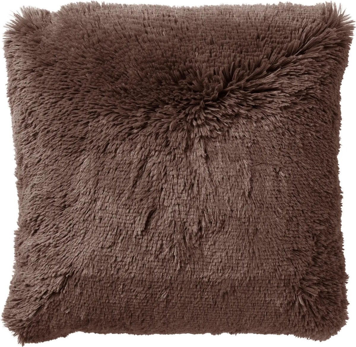 Dutch Decor FLUFFY kussenhoes Chocolate Martini - Bruin - 60 x 60 cm