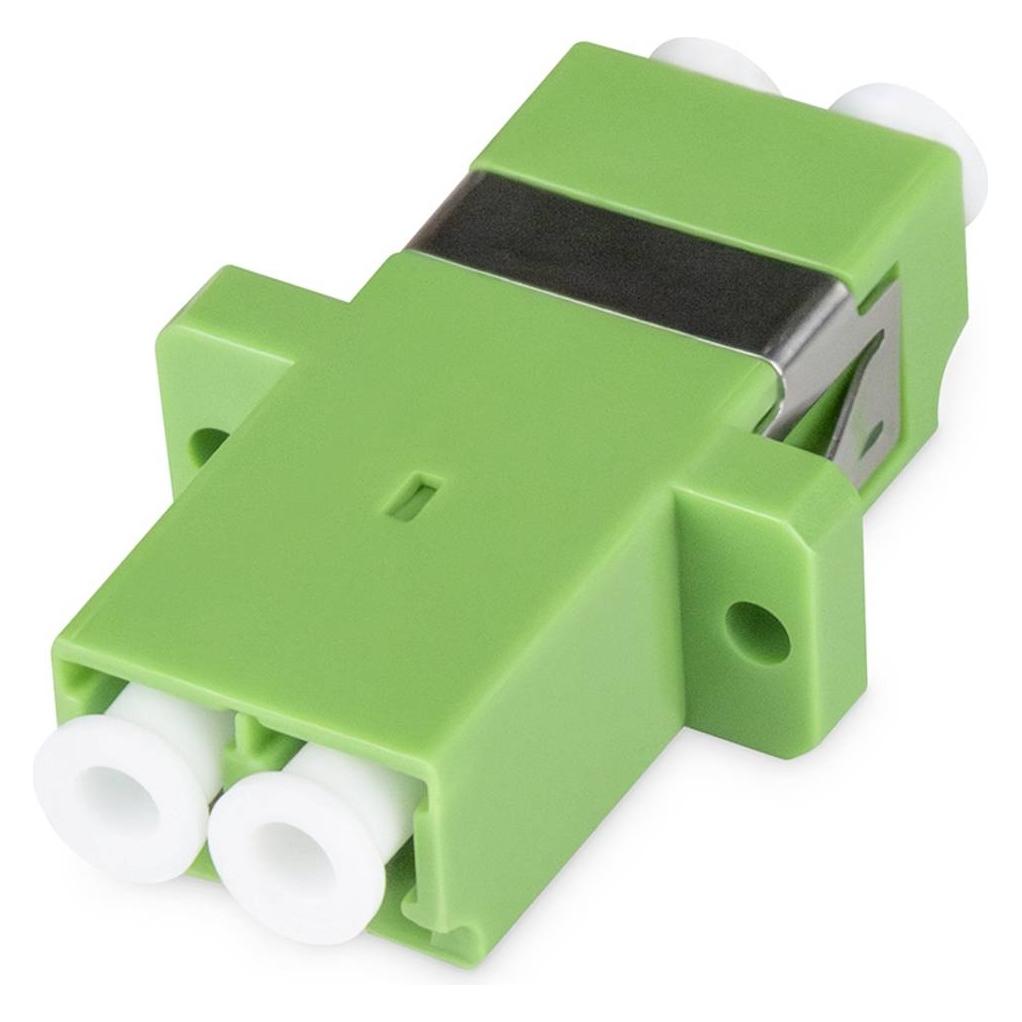 Digitus LC/APC-LC/APC Duplex Kupplung grün Ceramic Sleeve,Kunststoff, Singlemode APC (Netzwerk Kupplung) (DN-96007-1APC)
