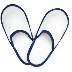 The One Towelling Unisex Frottee Schuhe Hausschuhe T1-Slipper white/navy blue 38/40