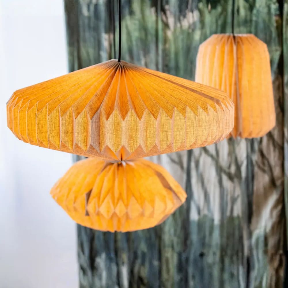 HYDILE Suspension en lin Beige 24x24x54cm