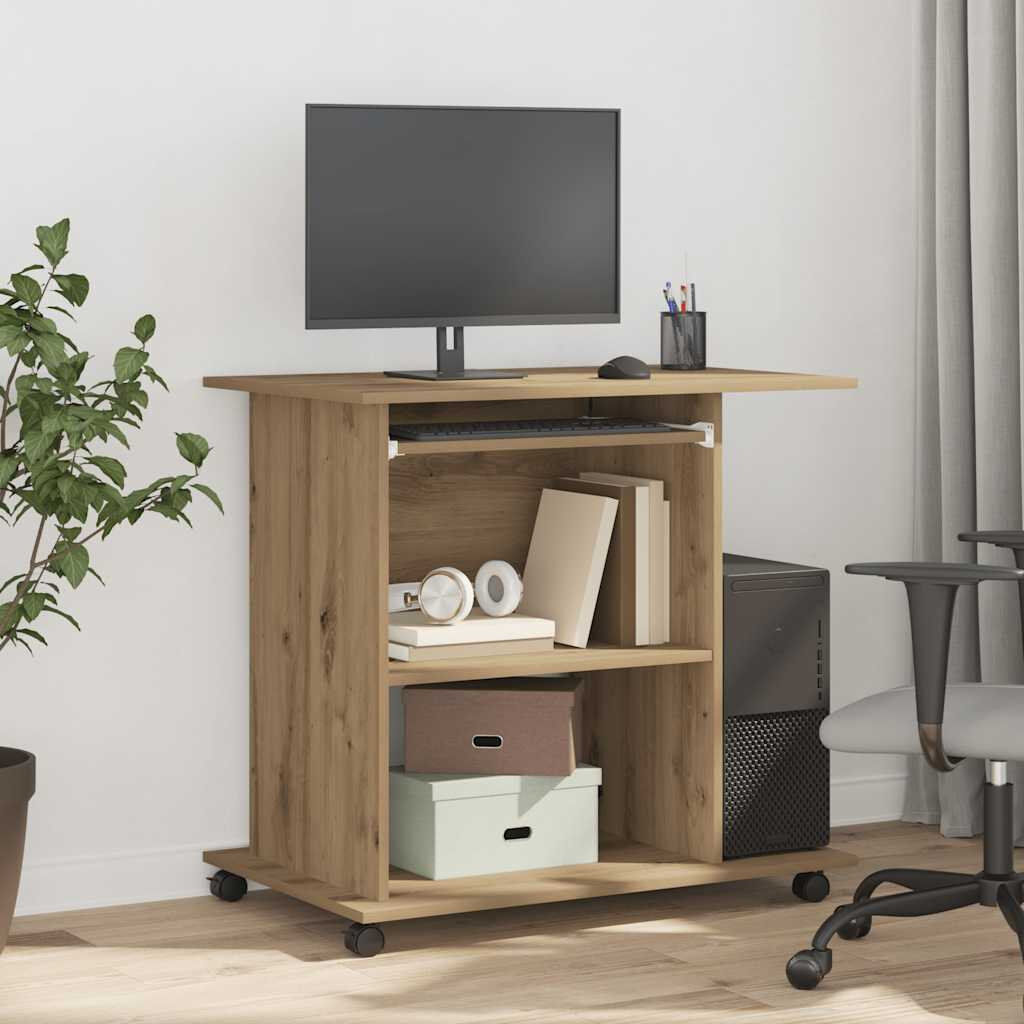 17 Stories Bisceglia Computer Desk Artisan Oak