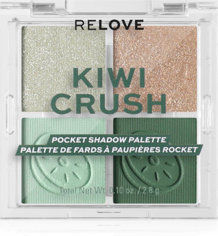 Revolution Relove Pocket Palette eyeshadow palette shade Kiwi Crush 4x0.72 g