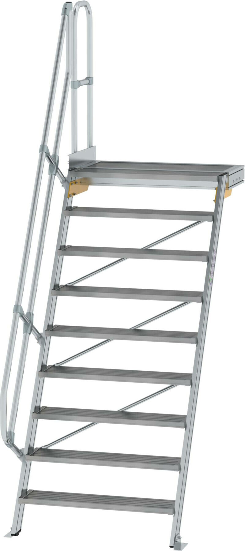 MUNK Aluminium-Treppe Plattform 60° 9 Stufen (600409)