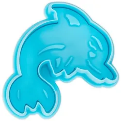 Städter Delfin  Ausstecher 6,5 cm Hellblau