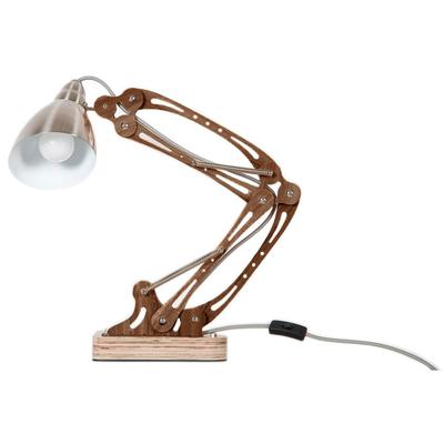 KAYOOM Tischleuchte "Tischlampe Merop", braun (teak), 1, H: 55cm, 1 Stk., Leuchten, hochwertig, außergewöhnlich, Tischleuchte