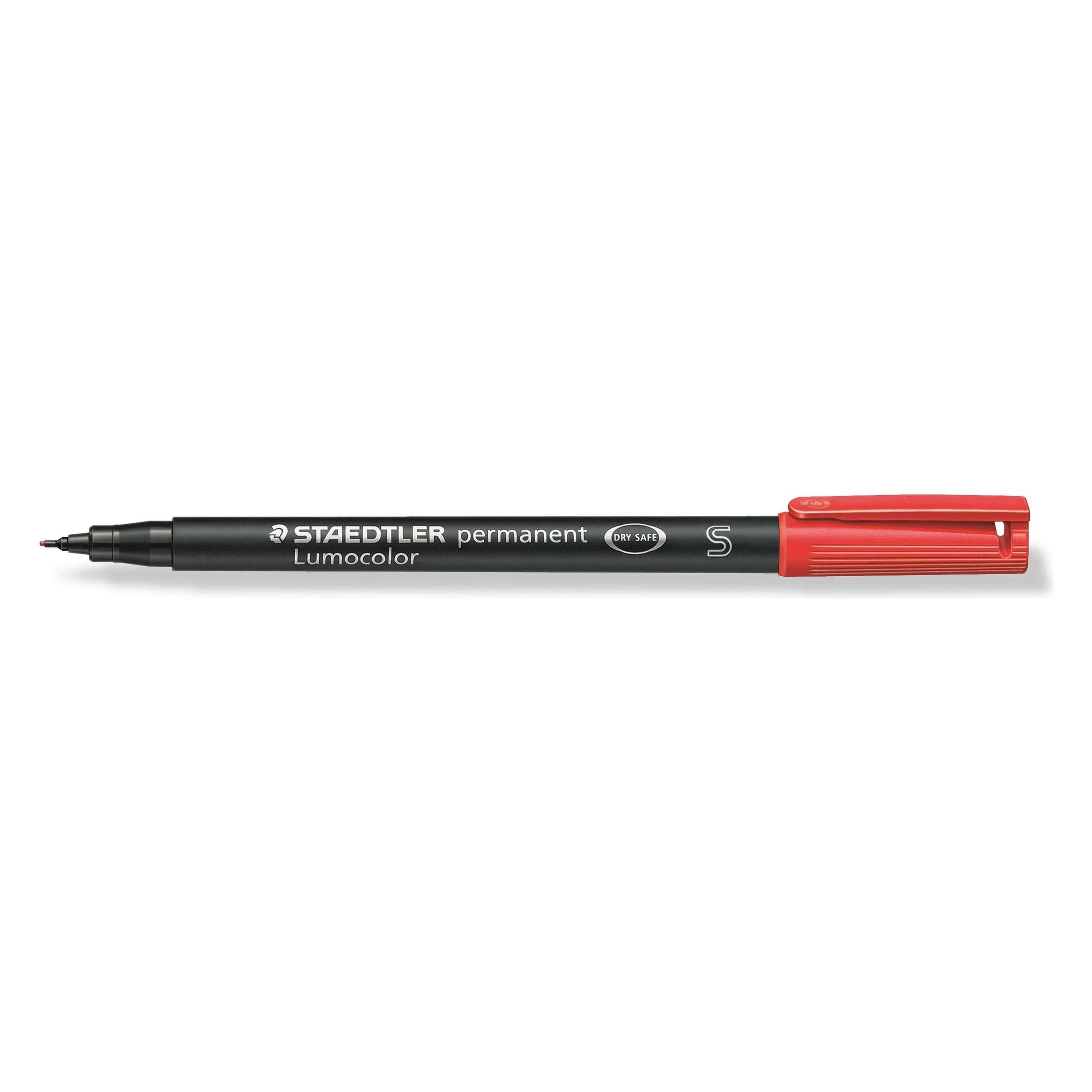 Staedtler 10 Lumocolor Folienstifte rot 0,4 mm permanent (10x) (313-2)
