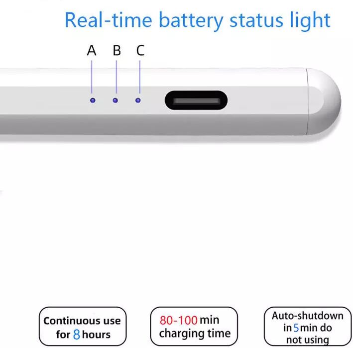 INF Eingabestift USB-C mit 2 Ersatzspitzen