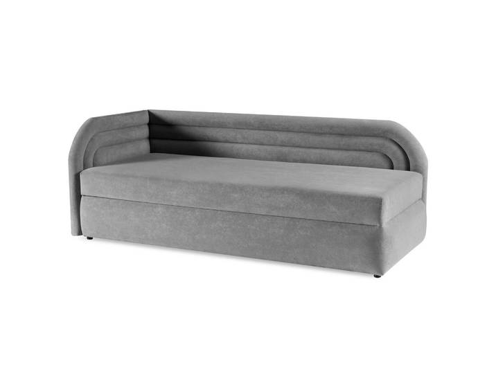Beautysofa Polsterbett Cobi, Eckbett 80x200 cm mit Bettkasten, Hellgrau, Links, 80x200 cm, Schlafzimmer, Betten, Polsterbetten