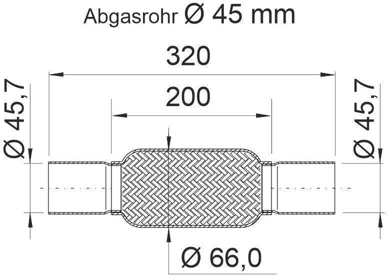 Ernst Flexrohr, Abgasanlage 460071