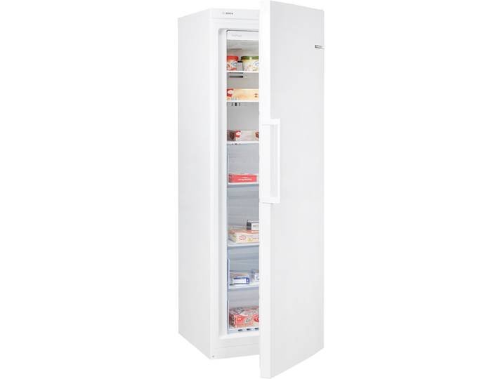 BOSCH Gefrierschrank GSN33VWEP , Energieeffizienz: E, weiß, B:60cm H:176cm T:65cm, Gefrierschränke, Flexible Vario Zone & eisfreie No Frost-Technologie im Gefrierraum, Gefrierschrank