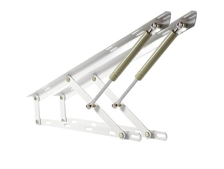 BNGFSDF Bett-Hebemechanismus, 1 Paar Betthebemechanismus, pneumatische Deckelheber(Wit,80cm)