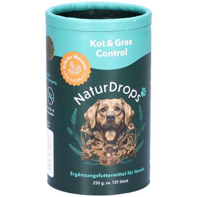 Naturdrops Kot & Gras Control Erg.Futterm.f.Hunde 250 g Futter