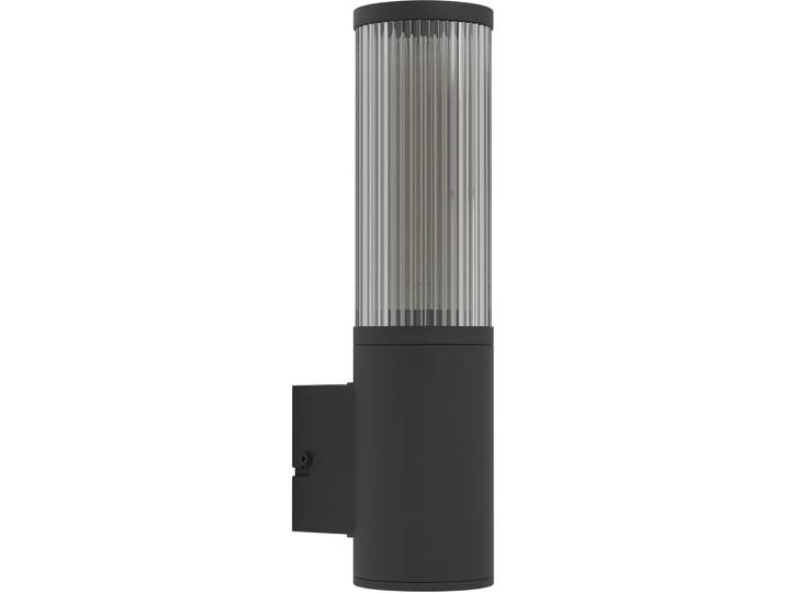 Eglo Wandlampe aussen Salle Schwarz Aluminium/Kunststoff B 10.5 cm IP54