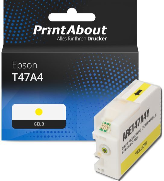PrintAbout Druckerpatrone kompatibel mit Epson T47A4 - Gelb