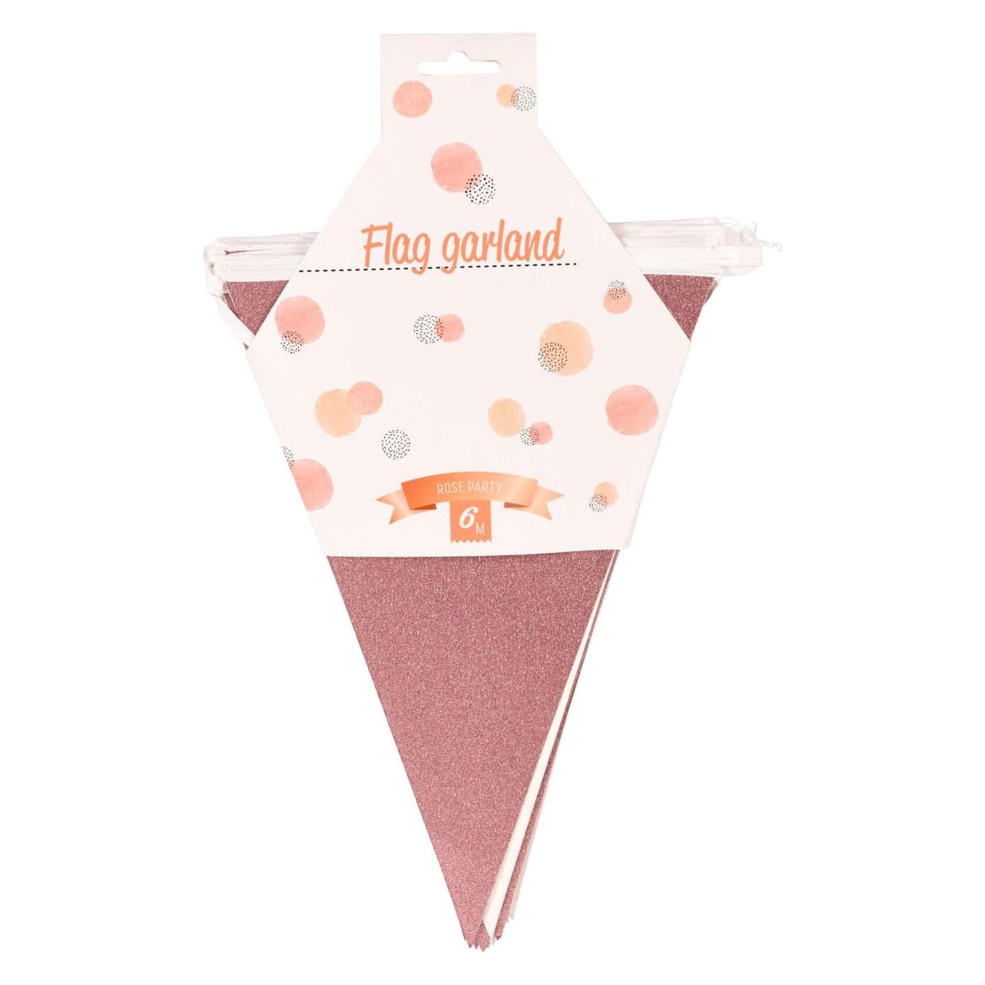 Wimpelkette Roségold, 6 m (48015099)