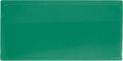 Etikettentasche Label PLUS, magnetisch, 80x160, grün