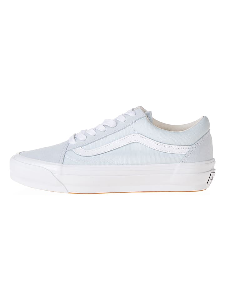 Vans Leder-Sneakers "Old Skool" in Hellblau - 42,5
