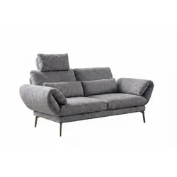 SOFA HOLLY Grau Flachgewebe
