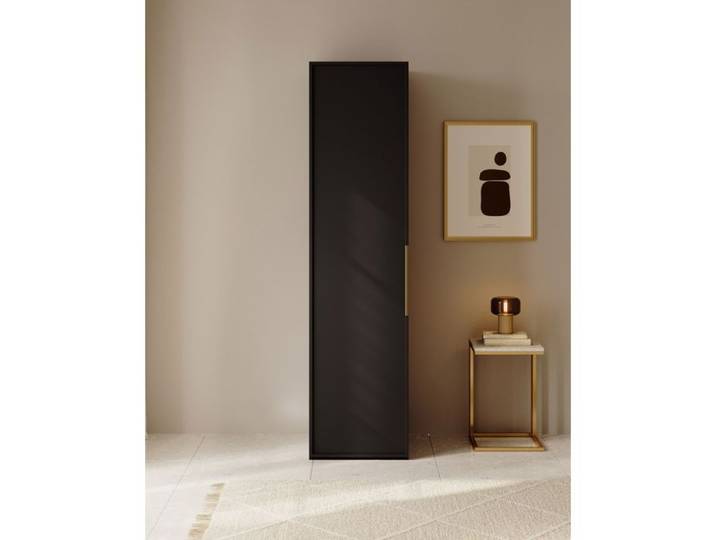 Armoire une porte avec tringle - FRAME- 50 cm - noir