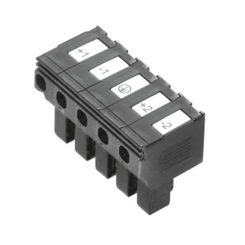 Weidmüller 1131730000 PTS 4 DC Sicherungs-Steckverbinder flexibel: 0.5-4mm² starr: 0.5-4mm² Polzahl: 5 10 St. Schwarz