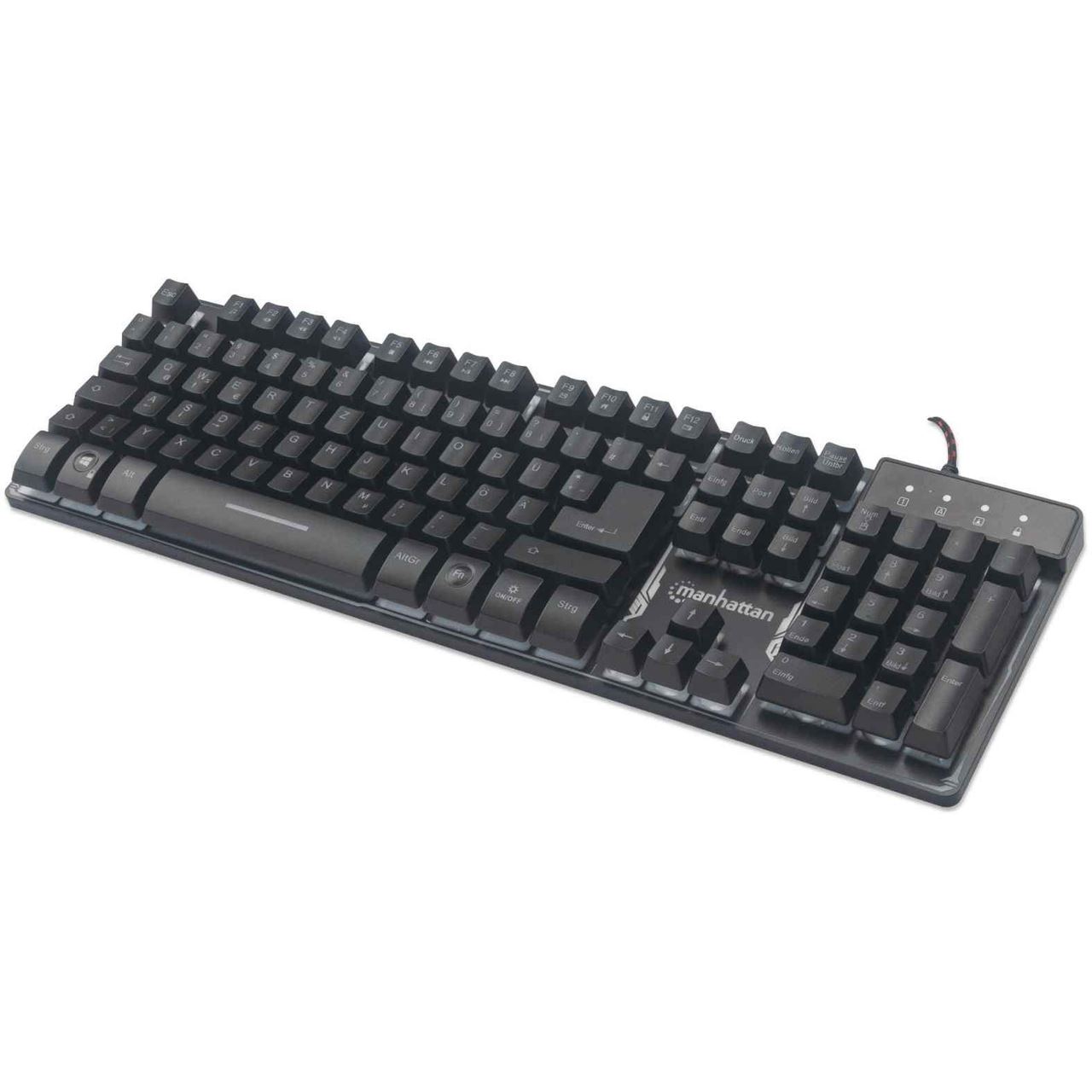 Manhattan 178457 USB Deutsch schwarz (kabelgebunden)