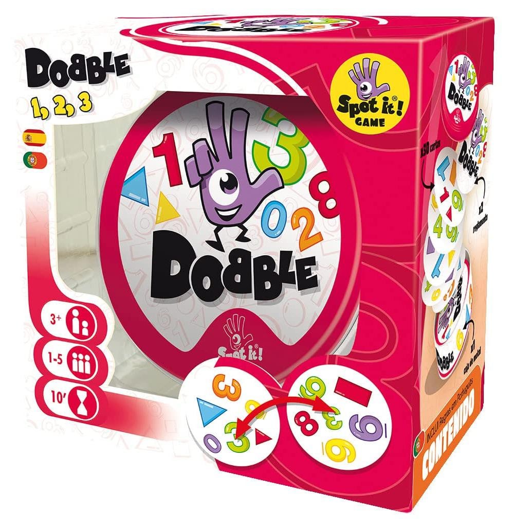 Asmodee Dobble Formas & Numeros Bordspel, Meerdere kleuren