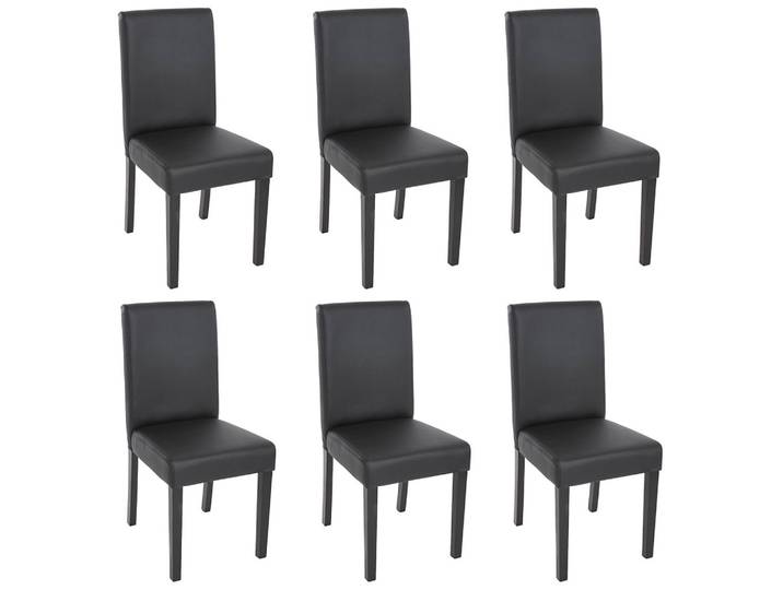 ESSZIMMERSTUHL Schwarz 6er-Set