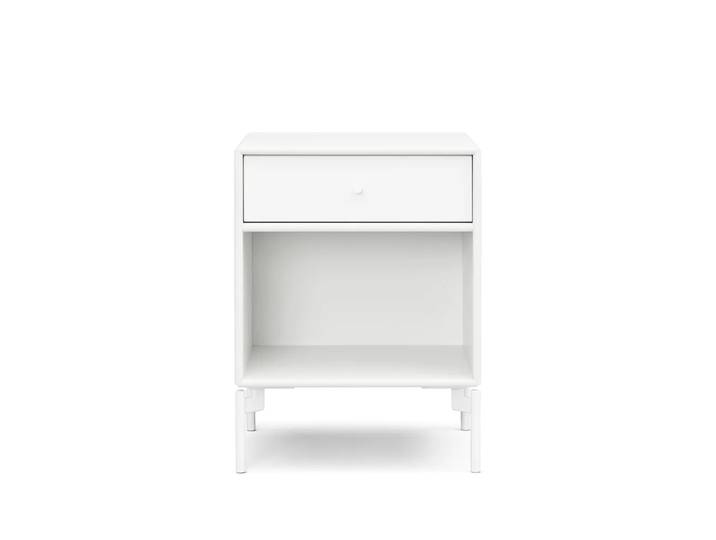 Montana Table de chevet Dream new white 101 tiroir-pieds snow