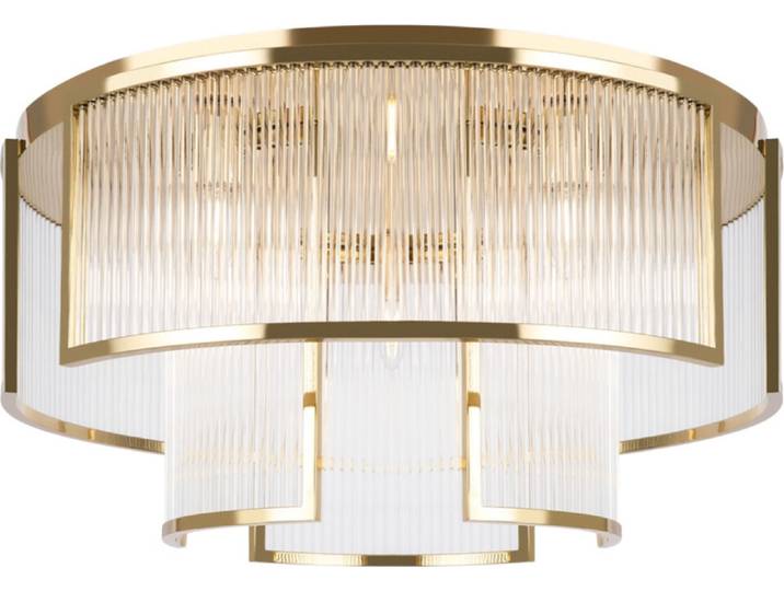 Plafonnier Frame doré 9xE14x60W en métal\, dimensions : 33x65x65 cm\, IP20\, Maytoni