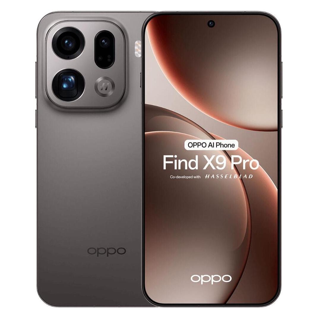 OPPO Find X9 Pro (512 GB, Titanium Charcoal, 6.78", Dual SIM, 5G) (110010132060)