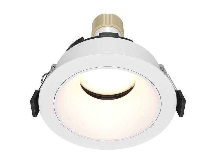 Spot encastrable Share - Type E Ø 9cm Blanc/Blanc Aluminium GU10