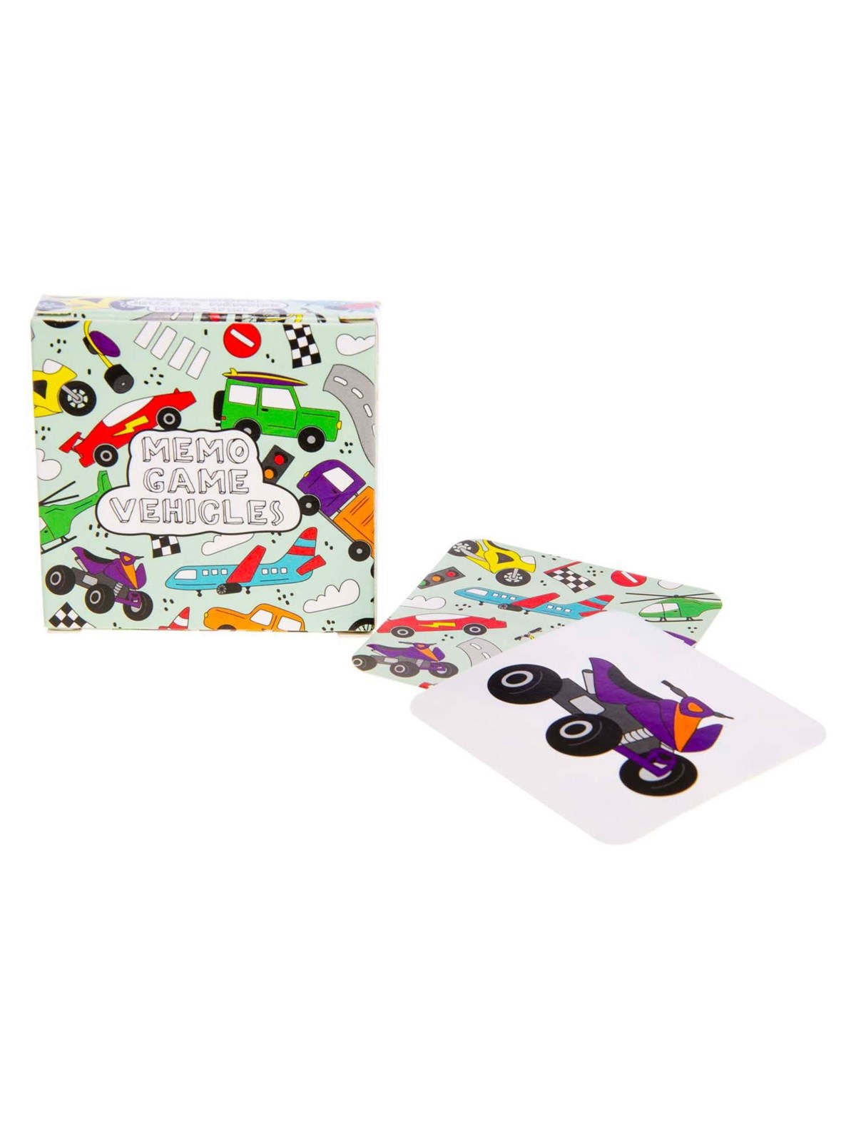 Duckiez Mini Memo Game Vehicles 28 Cards