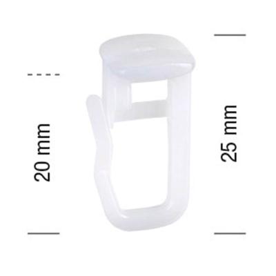 Gardinengleiter GARESA "Gleiter für Profil 363, 4 mm Maß" Gr. 1, weiß, 100 Stk., Gardinenbefestigungen, Gleiter für Profil 363 von Garesa