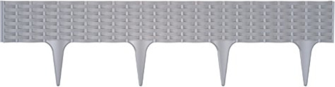 Prosperplast Graskantafscheiding Garden Border, 390 cm, grijs steenlook