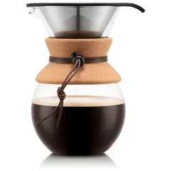 bodum Kaffeebereiter Pour Over Glas Braun L (Large)