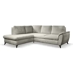 Ecksofa Geneva Stoff Grau Taupe