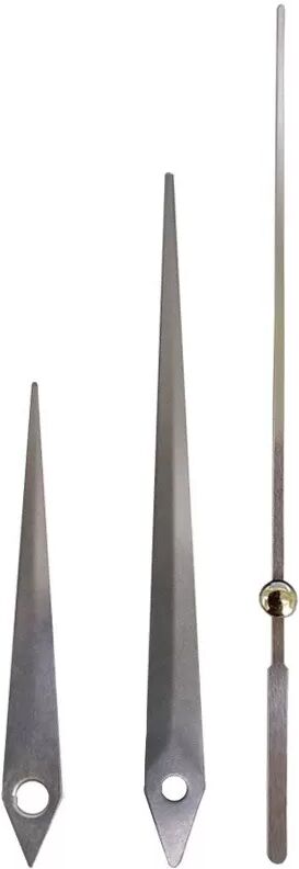 INF Leises Quarz Uhrwerk mit 32mm Welle und silbernen Zeigern - DIY Ersatzset