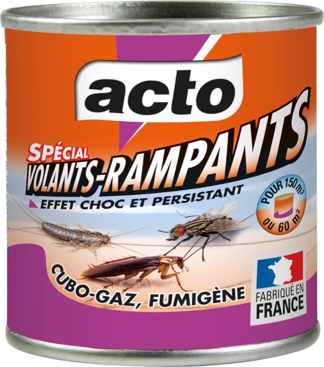 Fumigène Cubo-gaz 45 g spécial volants et rampants ACTO INSECTICIDES CUBO6