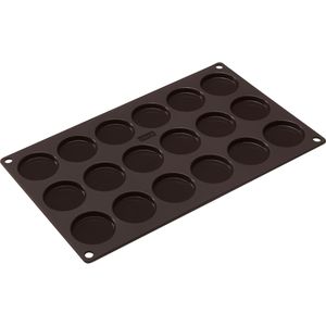 Lurch Backform FlexiForm Kekstaler, für 18 Kekse, aus Silikon, 30 x 17,5 x 1 cm, braun, Keksform