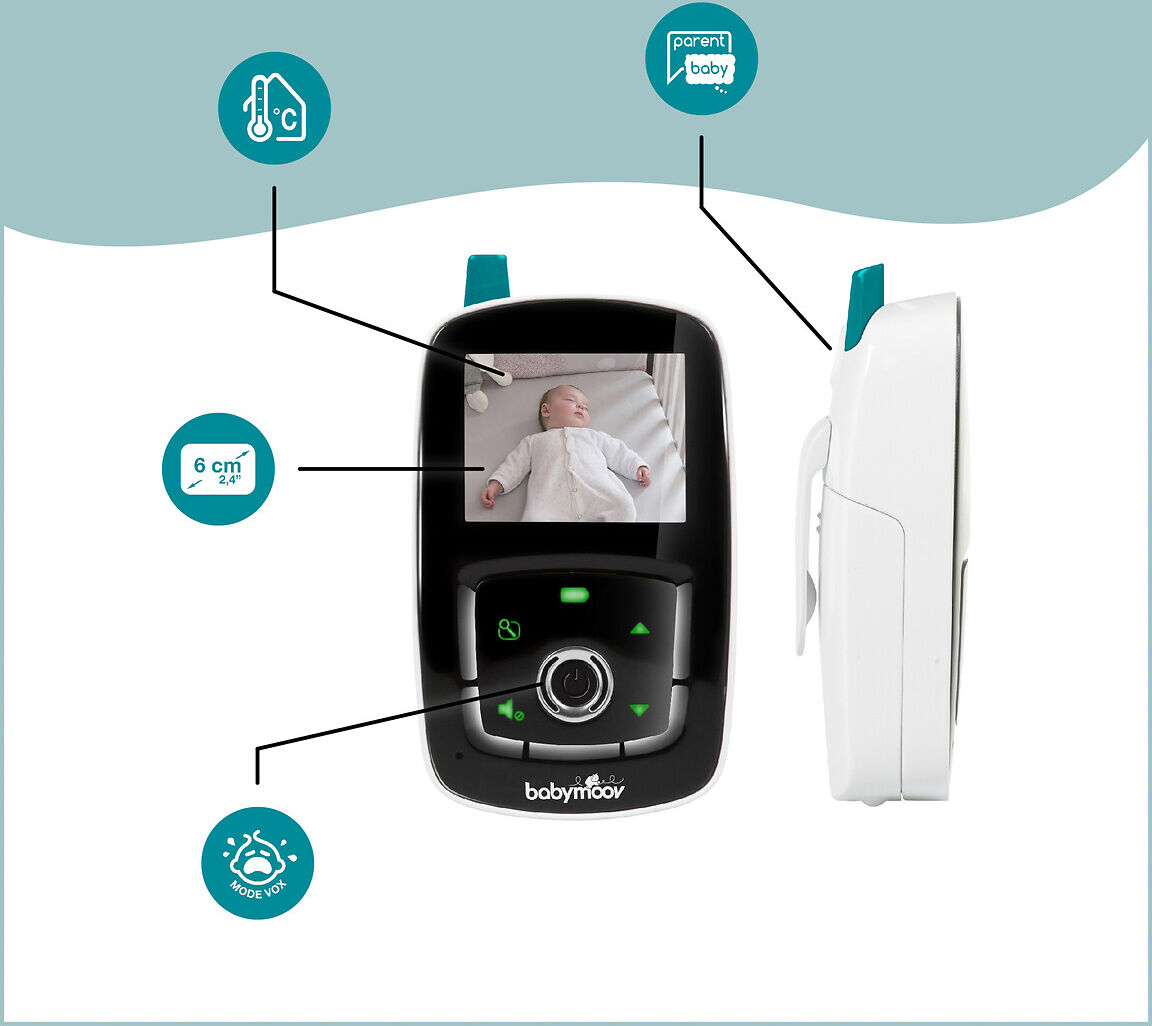 BABYMOOV Babyphone vidéo caméra à 360° YOO Care