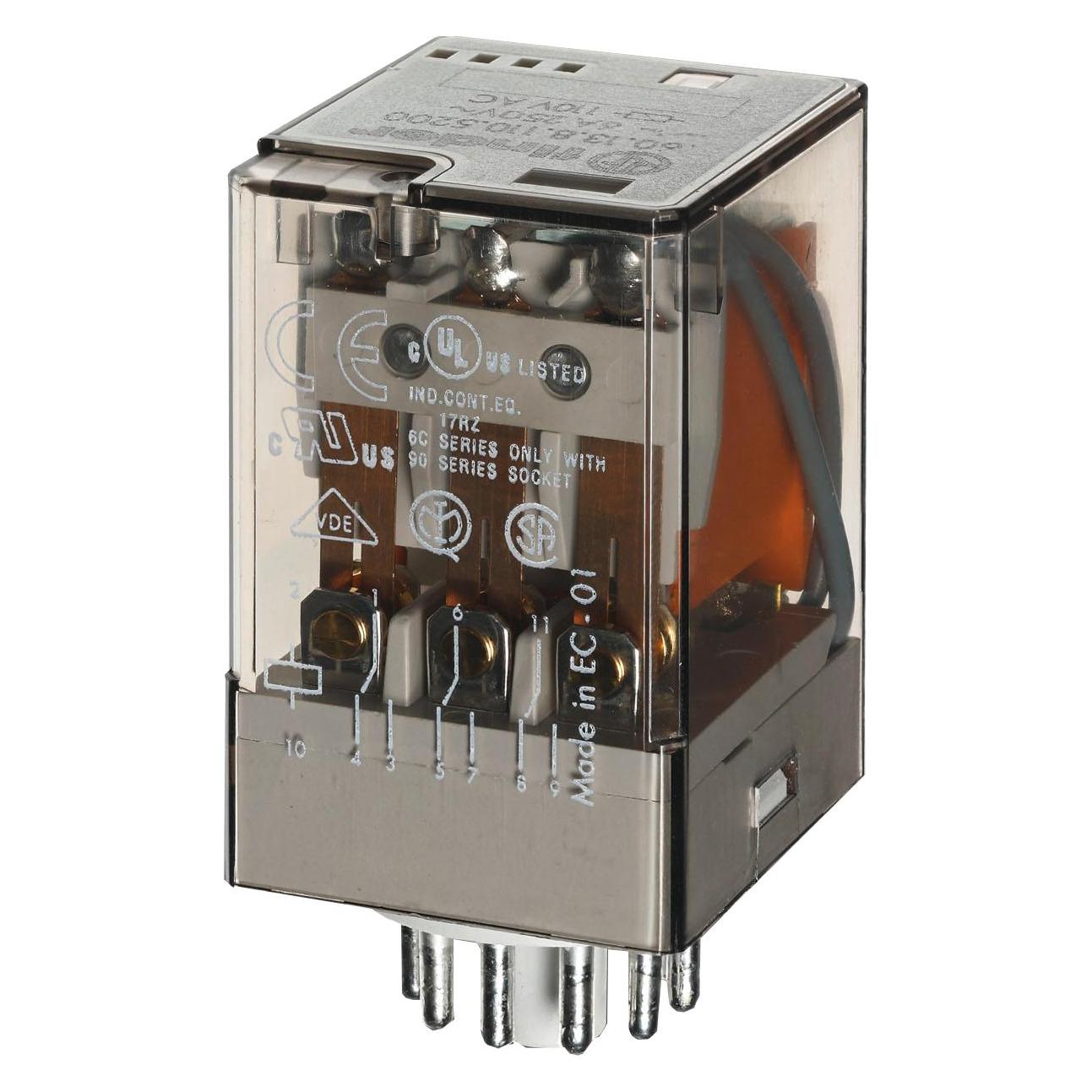 Finder IND.STECKRELAIS 3W 10A 230VAC / 60.13.8.230.5040 (601382305040)