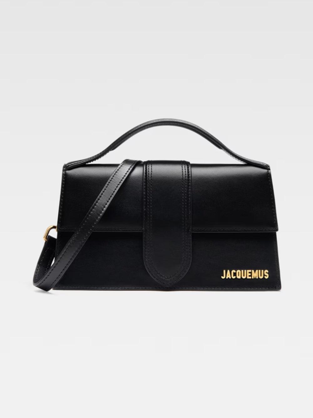 Jacquemus Le Grand Bambino schwarz Klappe Leder gold