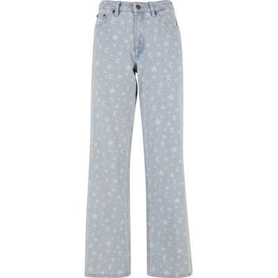 Bequeme Jeans KARL KANI "Karl Kani Damen", Damen, Gr. 30, Normalgrößen, blau (lightblau), 100% Baumwolle, Jeans