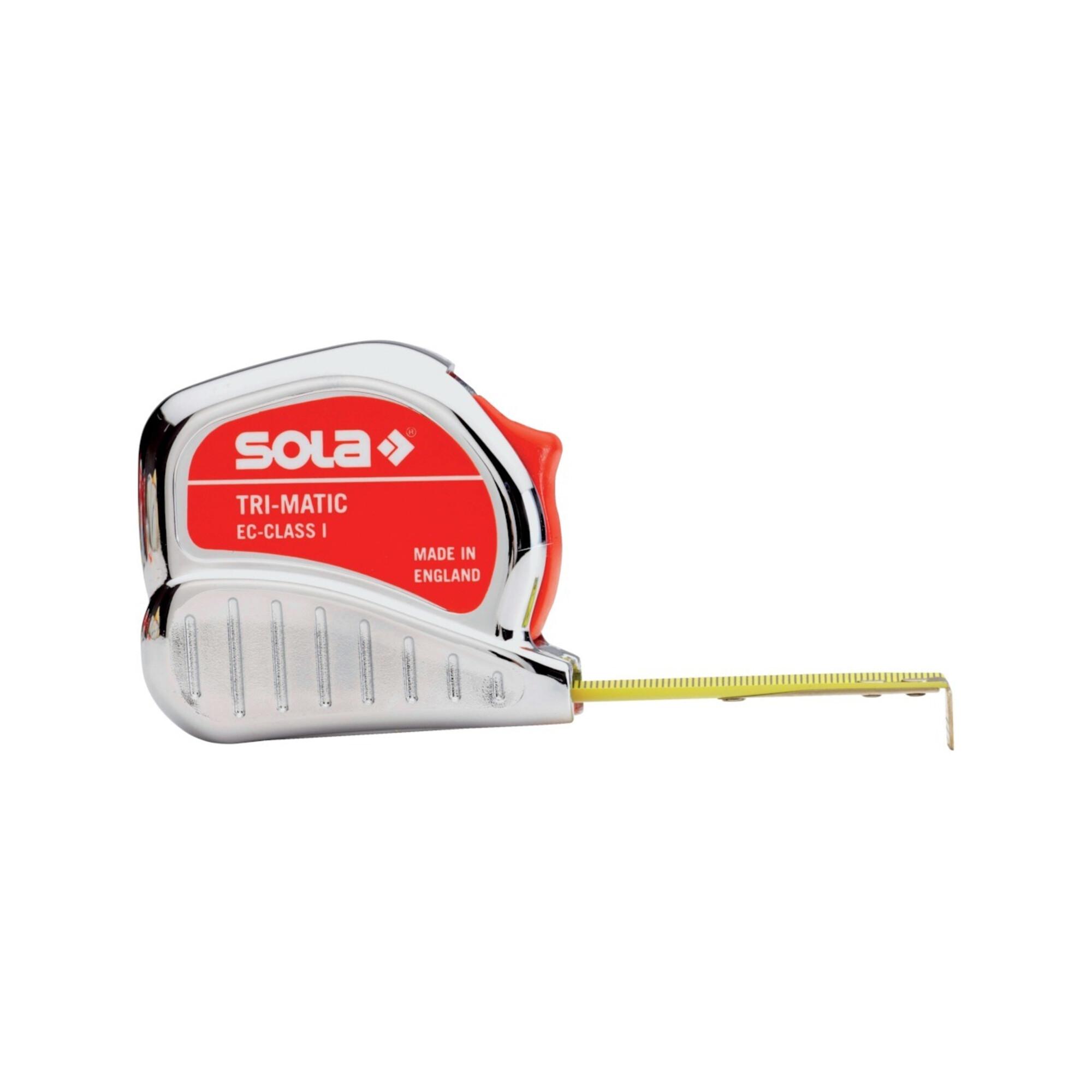 Sola Taschenrollbandmaß TRI-MATIC L.5m B.19mm gelb (50023301)