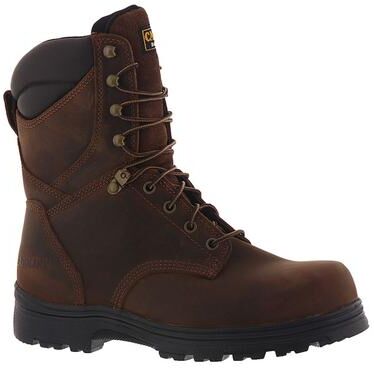 "Carolina Surveyor 8"" WP Steel Toe (Men's) Work in Dark Brown, Size 9 E2, Leather"